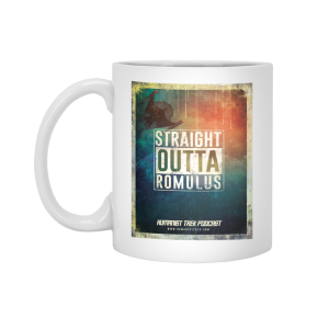 Straight Outta Romulus coffee mug by Humanist Trek Podcast