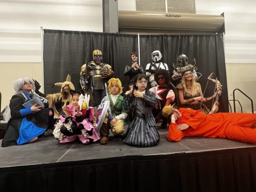 Cosplayer group photo