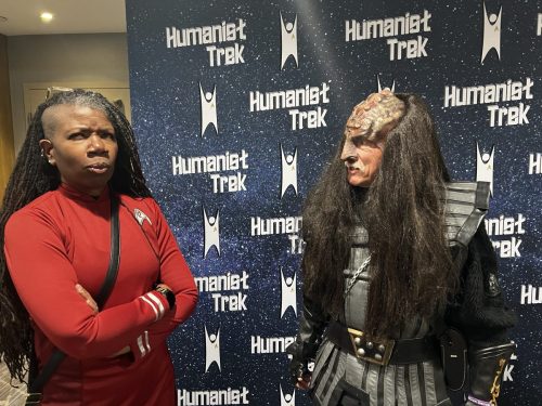 Allie seems skepitcal of the Klingon