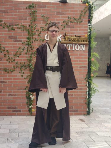 A young Jedi in the Cosplay competition